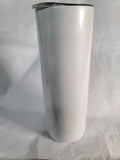 20 oz Skinny Sublimation Tumbler w/ Sliding Lid