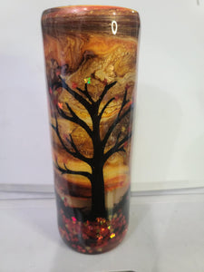 20oz Skinny Fallen Leaves