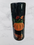 20oz Skinny Navy Blue Pumpkin Fall