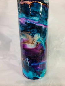 30oz Skinny Blue and purple geoid