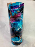 30oz Skinny Blue and purple geoid