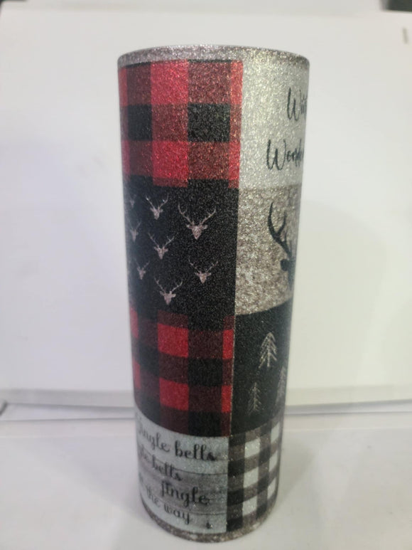 20oz Skinny sub Christmas cup