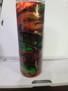 20oz Skinny fall swirl