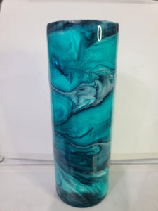 20oz Skinny blue swirl no shimmer