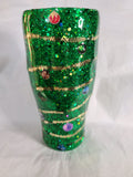 30 oz Modern Curve Christmas Tree Tumber