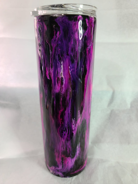 30 oz Skinny purples on black base