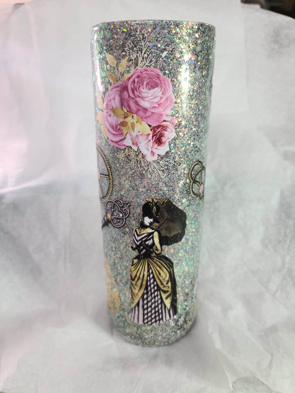 30 oz Skinny Victorian Themed Tumbler